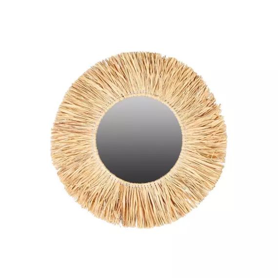 Miroir franges raphia D46