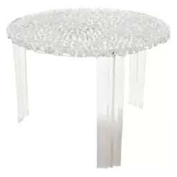 Table basse T-Table en Plastique, PMMA – Couleur Transparent – 60 x 60 x 36 cm – Designer Patricia Urquiola