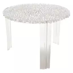 Table basse T-Table en Plastique, PMMA – Couleur Transparent – 60 x 60 x 36 cm – Designer Patricia Urquiola