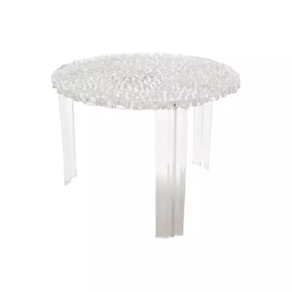 Table basse T-Table en Plastique, PMMA – Couleur Transparent – 60 x 60 x 36 cm – Designer Patricia Urquiola