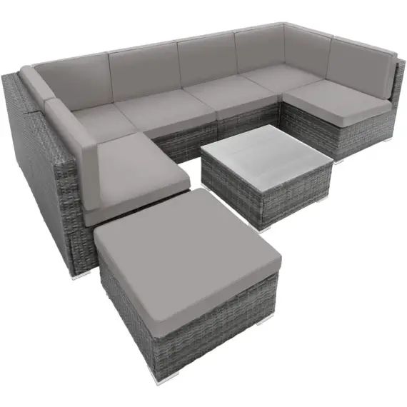 Salon de Jardin VENISE 7 places gris