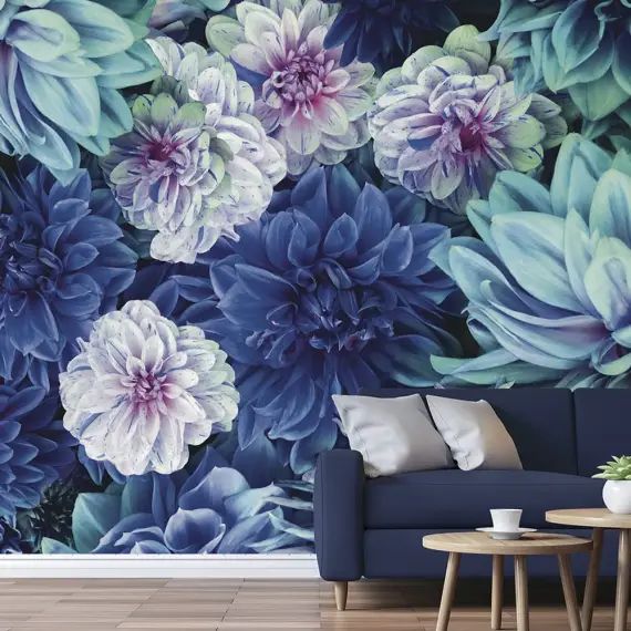 Papier peint panoramique motif floral Multicolore 384x270cm