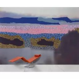 Papier peint panoramique Papier peint panoramique en Papier, Papier intissé – Couleur Multicolore – 372 x 49.32 x 300 cm – Designer Aurélie Mathigot