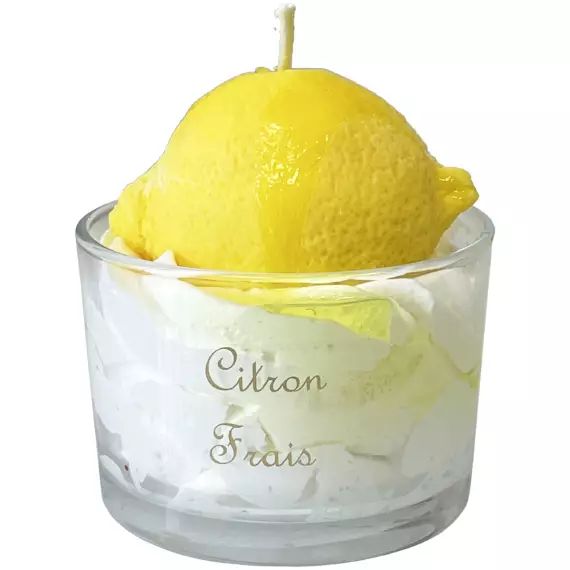 Bougie parfumée mousse au citron