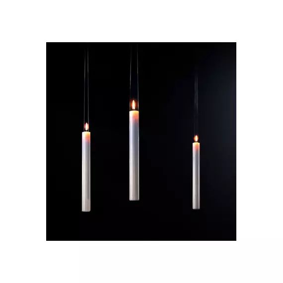 Bougie Fly Candle Fly! en Cire – Couleur Blanc – 13 x 43 x 32 cm – Designer Georg Baldele