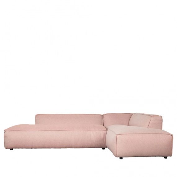 Canapé d’angle droit Fat rose