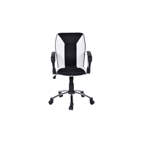 Fauteuil de bureau bicolore MIX coloris noir/ blanc
