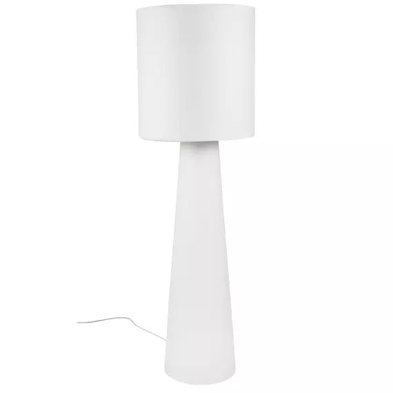 Lampadaire en papier maché blanc L140