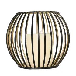 Photophore métal rond 16×14 cm