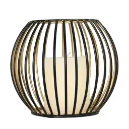Photophore métal rond 16×14 cm