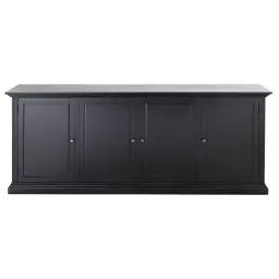 Buffet 4 portes noir