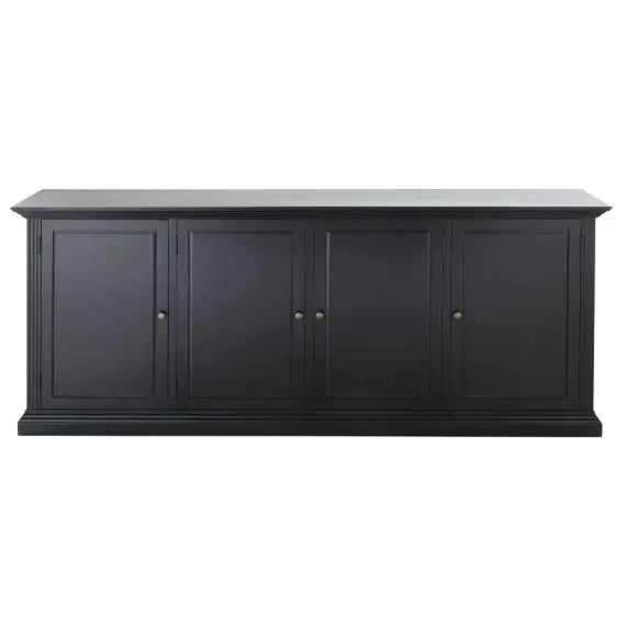 Buffet 4 portes noir
