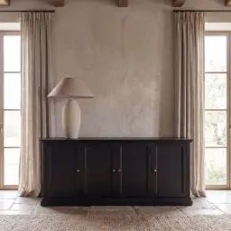 Buffet 4 portes noir