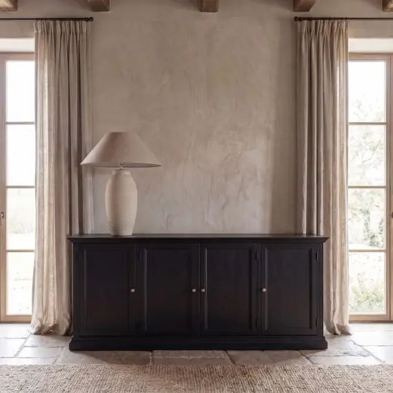 Buffet 4 portes noir