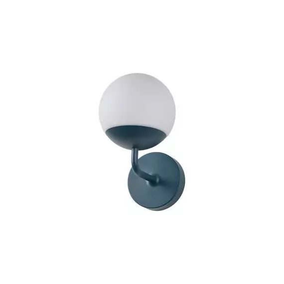 Lampe connectée Mooon en Verre, Aluminium – Couleur Bleu – 24.99 x 24.99 x 24.99 cm – Designer Tristan Lohner