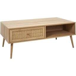 Table basse en bois 1 tiroir