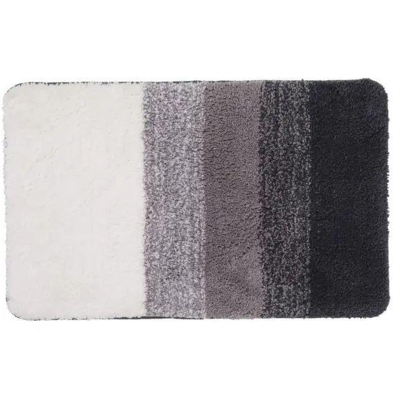 Tapis de bain en polyester fantaisie marron 50x80cm