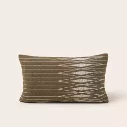 Housse de coussin ESRA olive brune – VERT