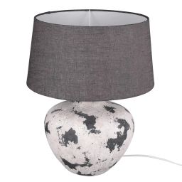 Lampe de table en céramique gris