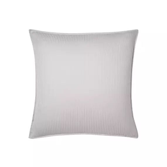 Taie d&rsquo;oreiller en satin de coton gris 65×65