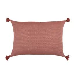 Housse de coussin rectangle coton 60×40 tomette