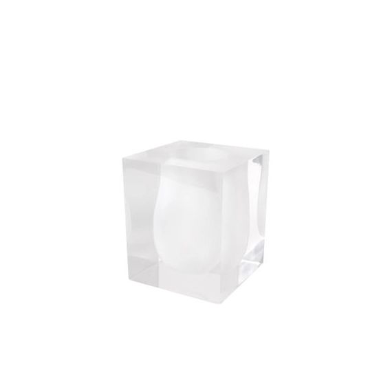 Vase Bel Air en Plastique, Acrylique – Couleur Blanc – 19.83 x 19.83 x 15 cm – Designer