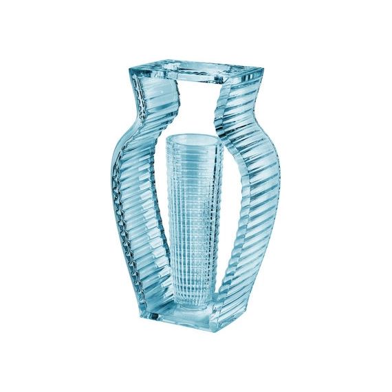 Vase Shine en Plastique, PMMA – Couleur Bleu – 30 x 20 x 33 cm – Designer Eugeni Quitllet