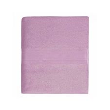 Drap de bain uni en 100% coton violet 100×150