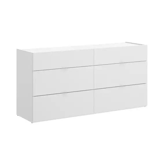 Commode effet bois blanc