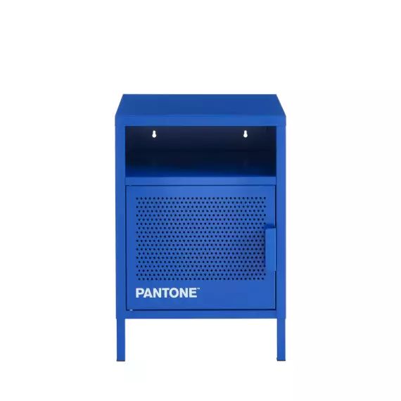 Table de chevet   métal bleu électrique 40cm