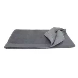 Drap de bain en coton éponge gris