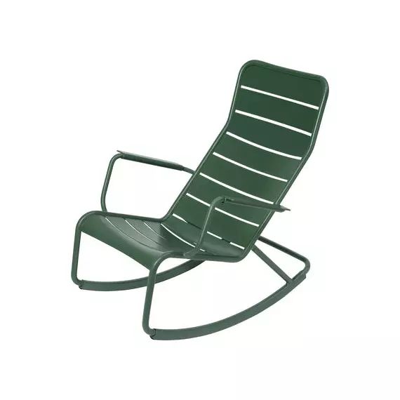 Rocking chair Luxembourg en Métal, Aluminium laqué – Couleur Vert – 50 x 50 x 99 cm – Designer Frédéric Sofia