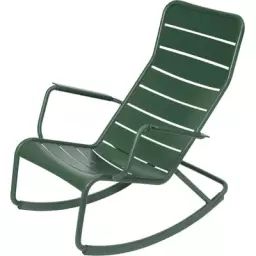 Rocking chair Luxembourg en Métal, Aluminium laqué – Couleur Vert – 50 x 50 x 99 cm – Designer Frédéric Sofia