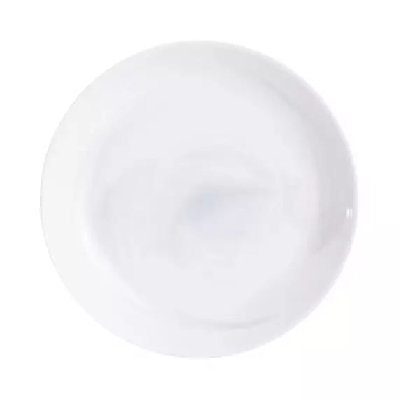 Assiette creuse blanche marbre 20 cm