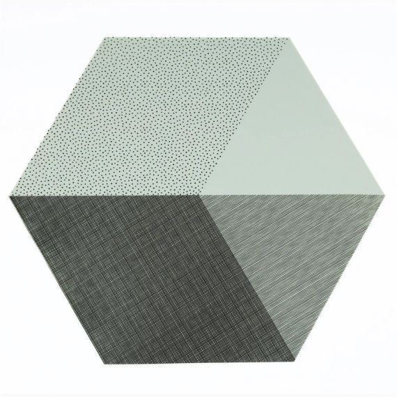 Set de table Polygon lot de 2 mint (vert)