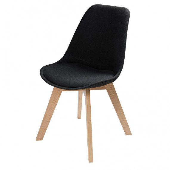 Chaise style scandinave noire Ice