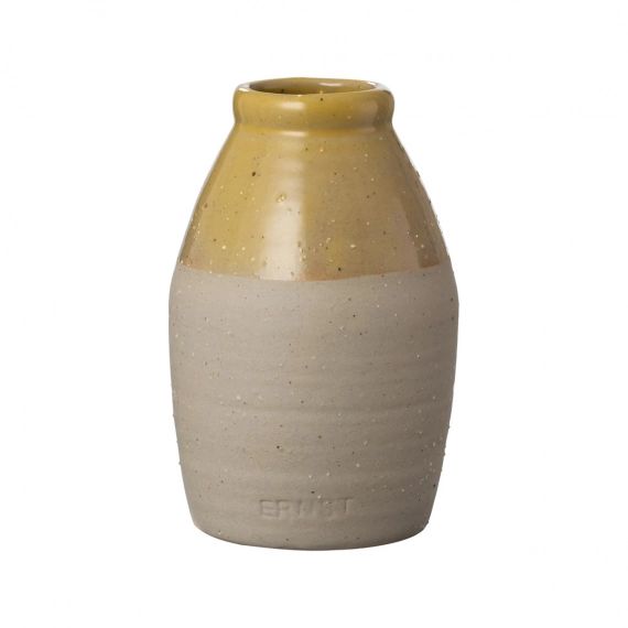 Vase semi-émaillé Ernst jaune 11 cm