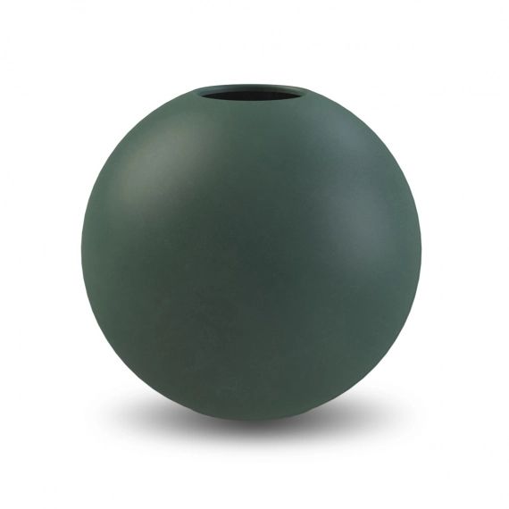 Vase vert foncé Ball 20 cm