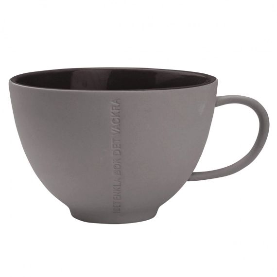 Tasse à thé CITAT Enkla gris foncé