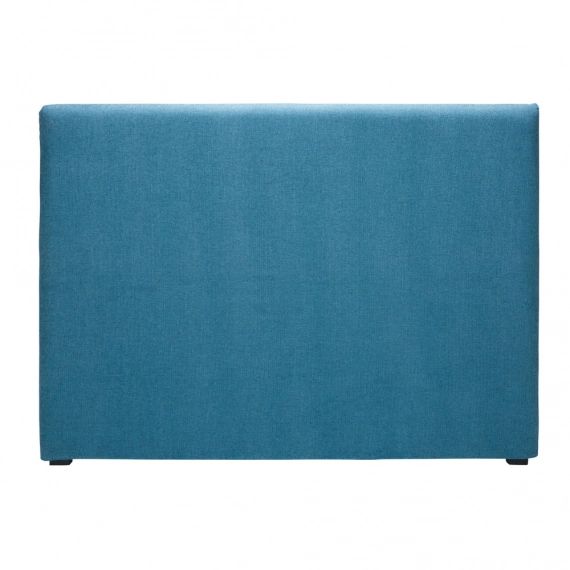 Housse de tête 160 de lit en tissu bleu cobalt MORPHEE