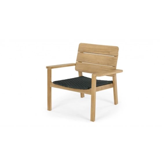 Jala, chaise de jardin, bois d’acacia et polyester filé