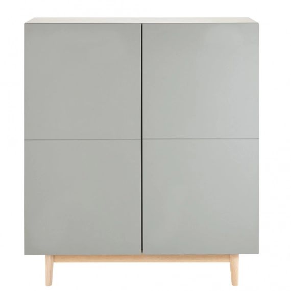 Cabinet 2 portes gris Artic