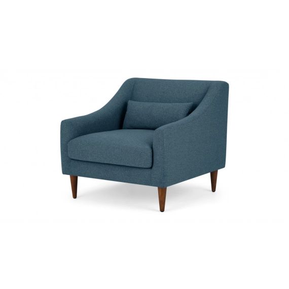 Herton, fauteuil, bleu Orléans