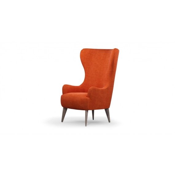 Custom MADE Bodil/ fauteuil d’appoint/ rouille/ pieds en bois clair