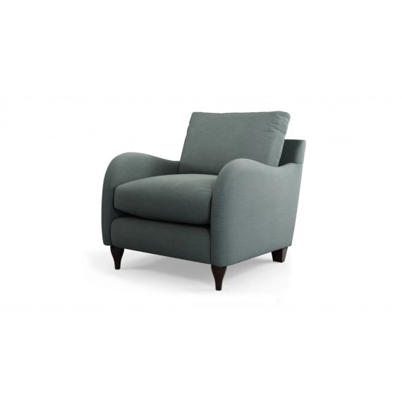 Custom MADE Sofia, fauteuil d’appoint, gris foncé athena