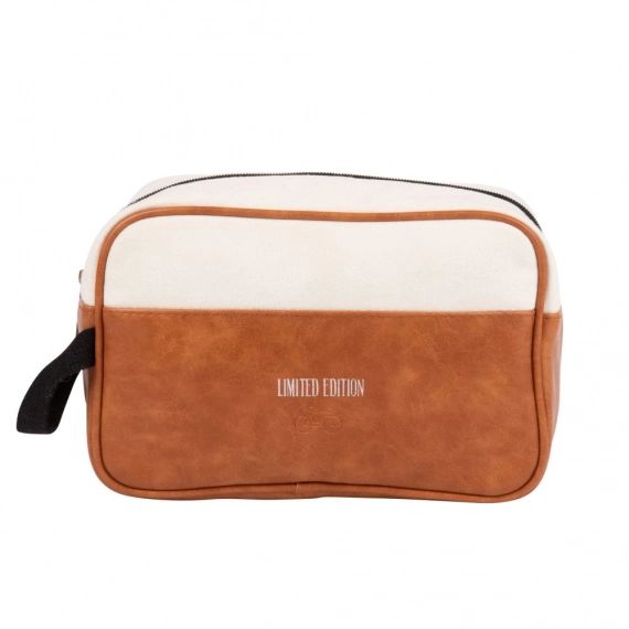 Trousse blanche et marron