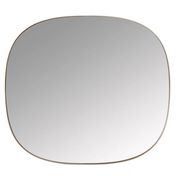 Miroir en métal doré 47×52