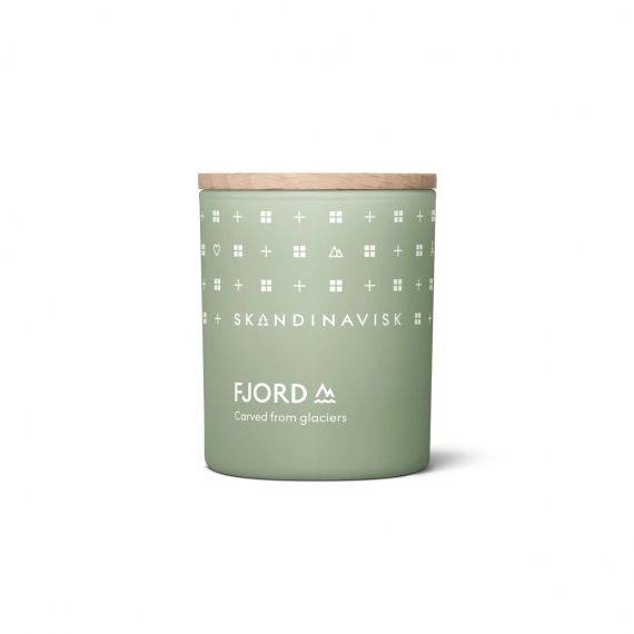 Bougie parfumée avec couvercle Fjord 65 g