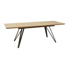 Table L.180/240 + allonge ST MORITZ naturel/noir