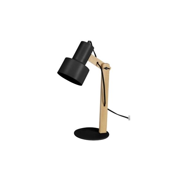 lampe métal/naturel H.40 cm DJIBY noir